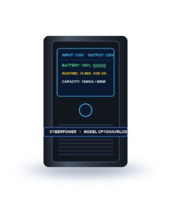 CyberPower CP1500AVRLCD3 Intelligent LCD UPS Battery Backup and Surge Protector 1500VA