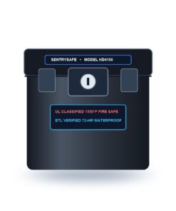 SentrySafe HD4100 Fireproof and Waterproof Home & Office Document File Safe Box